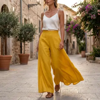 Linen SORONA ochre