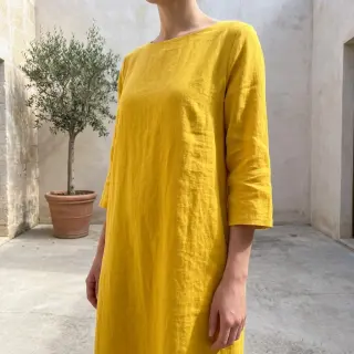 Linen SORONA ochre