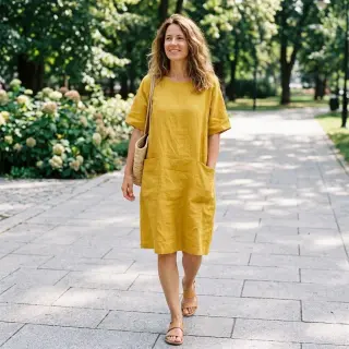 Linen SORONA ochre