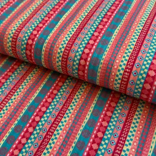 Cotton fabric Bubble Stripe design A digital print