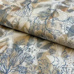 Cotton fabric VOILE Maritime digital print