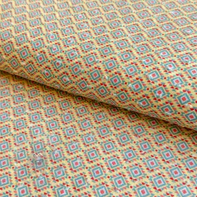 Cotton fabric DOBBY Aztec digital print