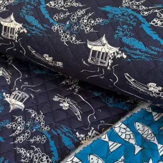 Cotton fabric QUILT DOUBLE SIDED Square design B