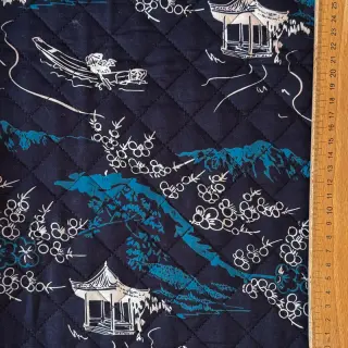 Cotton fabric QUILT DOUBLE SIDED Square design B