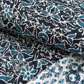 Cotton fabric QUILT DOUBLE SIDED Square design C