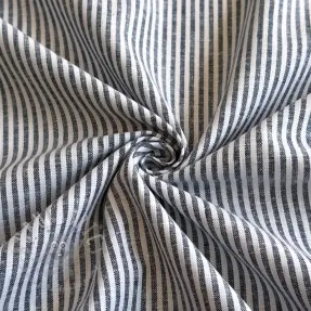 Linen cotton Stripe navy