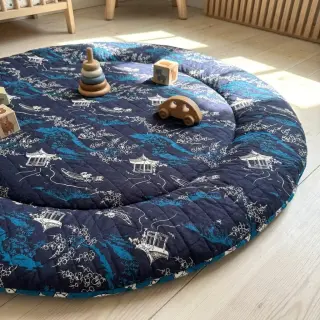 Cotton fabric QUILT DOUBLE SIDED Square design B