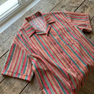 Cotton fabric Bubble Stripe design A digital print