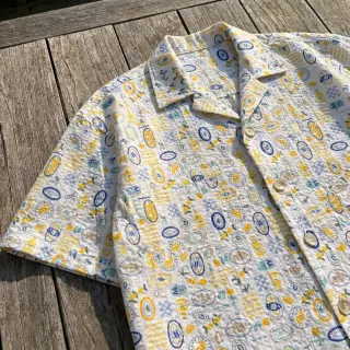 Cotton fabric Bubble Stripe design C digital print
