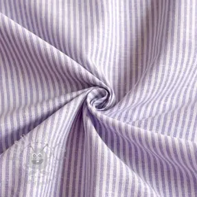Linen cotton Stripe purple
