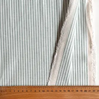 Linen cotton Stripe pastel green