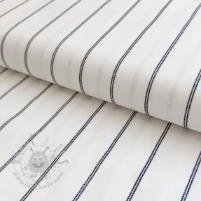 Linen viscose Pin navy