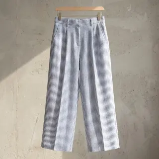 Linen cotton Stripe jeans