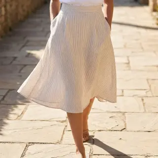 Linen cotton Stripe naturals