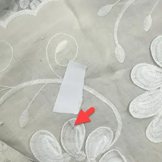 Cotton fabric EMBROIDERY Bellagio cream 2nd class