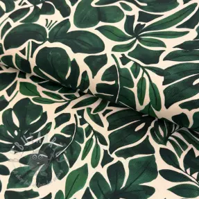 Decoration fabric Big leaves green digital print