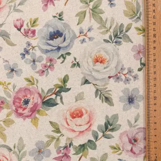 Decoration fabric Linenlook Romance digital print