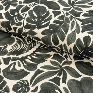 Decoration fabric Big leaves grey digital print