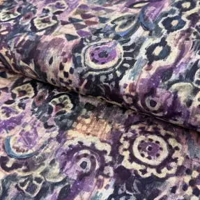 Decoration fabric Abstract purple digital print
