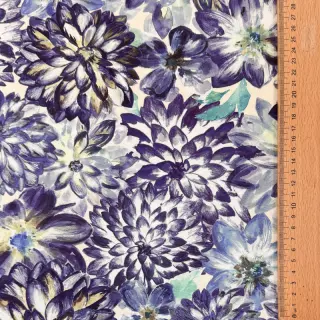 Decoration fabric Peony blue digital print