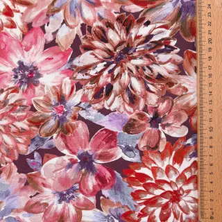 Decoration fabric Peony orange digital print