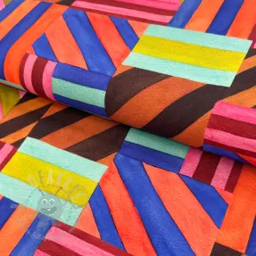 Decoration fabric Stripes multi digital print