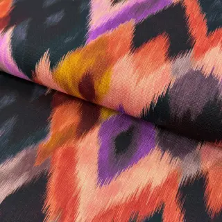 Decoration fabric SLUB Abstract multi digital print
