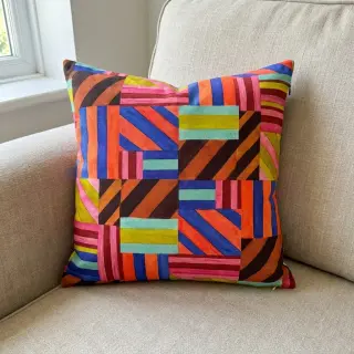 Decoration fabric Stripes multi digital print