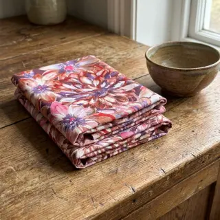 Decoration fabric Peony orange digital print
