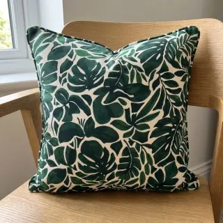 Decoration fabric Big leaves green digital print