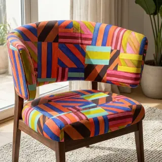 Decoration fabric Stripes multi digital print