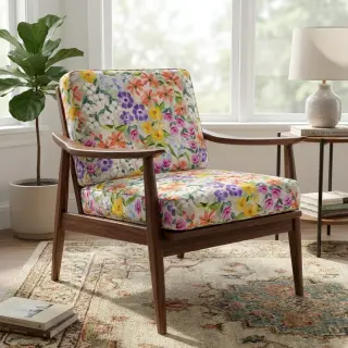 Decoration fabric Floralia multi digital print