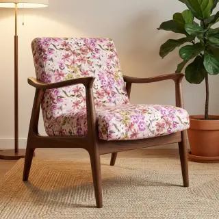 Decoration fabric Floralia pink digital print