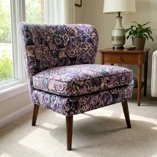 Decoration fabric Abstract purple digital print