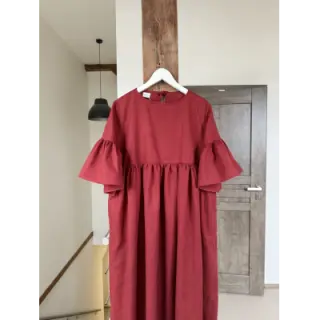 Linen enzyme washed 170 g wine red