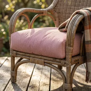 Decoration fabric DOBBY Colored stripe burgundy