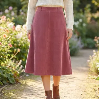 Fine corduroy dark rose