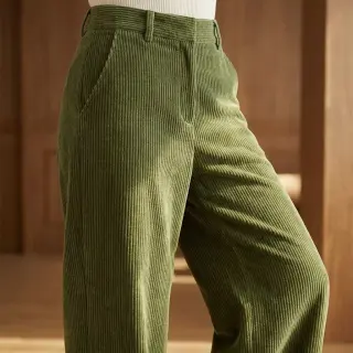Corduroy forest green