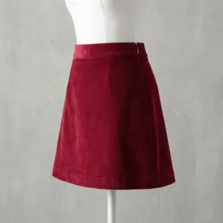 Fine corduroy dark red