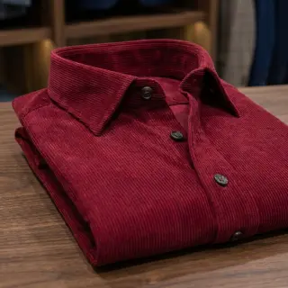 Fine corduroy dark red