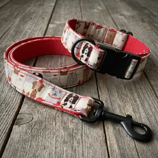 Decoration fabric Linenlook Dog Dress Up
