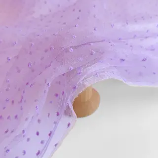 Tulle netting DOTS lilac