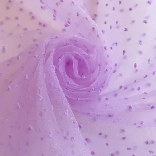 Tulle netting DOTS lilac