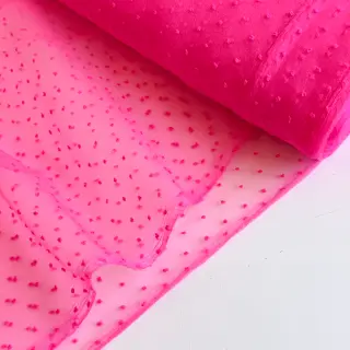 Tulle netting DOTS dark blue