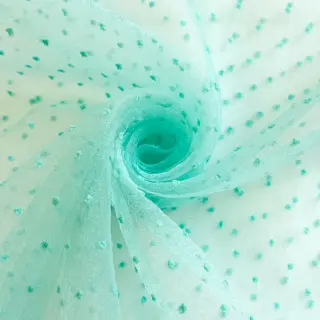 Tulle netting DOTS mint