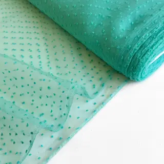 Tulle netting DOTS mint