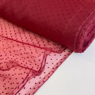 Tulle netting DOTS bordeaux