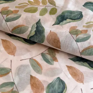 Lyocell avec lin et soie Retro Flowers design A