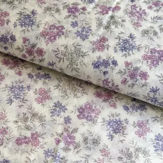 Lyocell avec lin et soie Retro Flowers design C