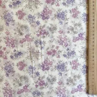 Lyocell avec lin et soie Retro Flowers design C